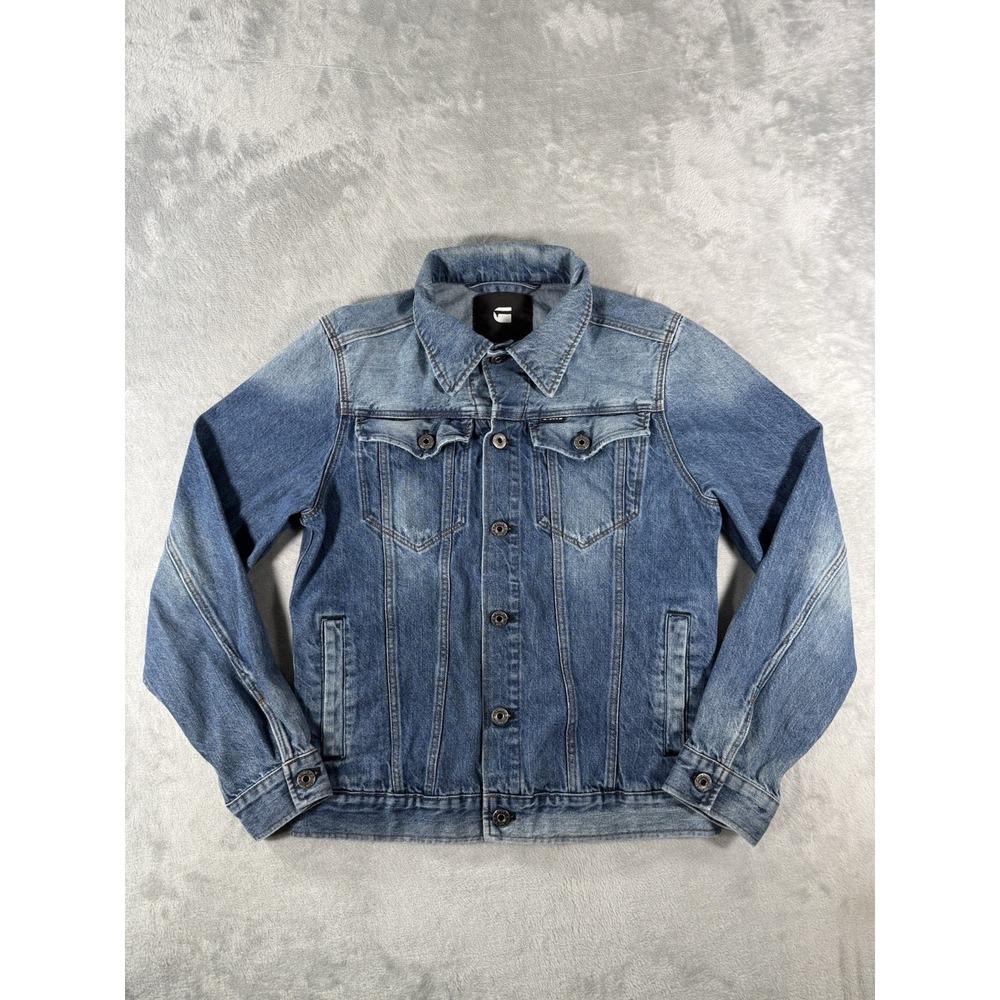 G Star Raw Denim Jacket Men's Small 3301‎ Slim Button Front